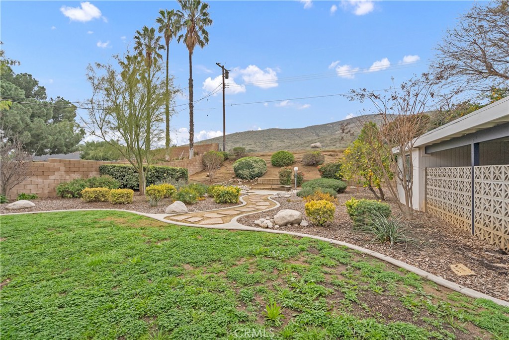 5544 Wentworth Drive Riverside, CA 92505 - Photo 22 of 29 a view of a backyard with potted plants