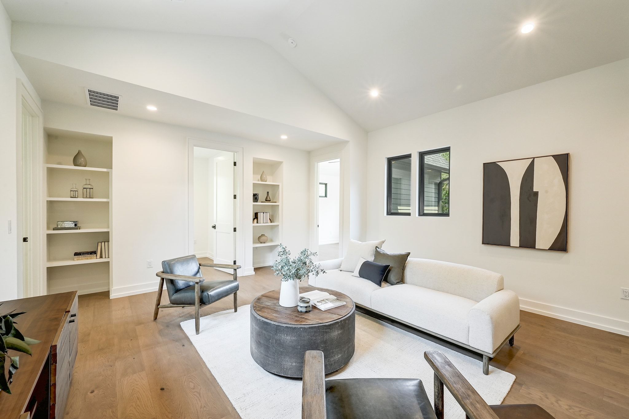 1705 Cullen Avenue Austin, TX 78757 - Photo 17 of 35 a living room with furniture and a wooden floor