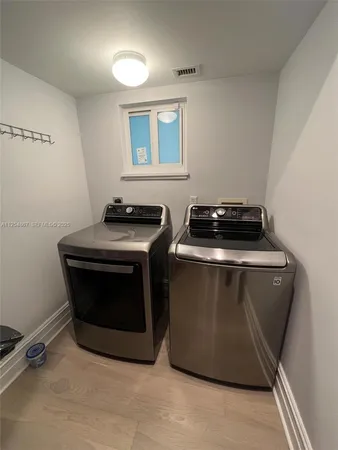 a room with storage and utility