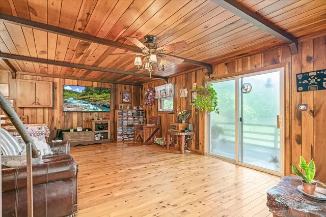 a very nice looking room with a large window