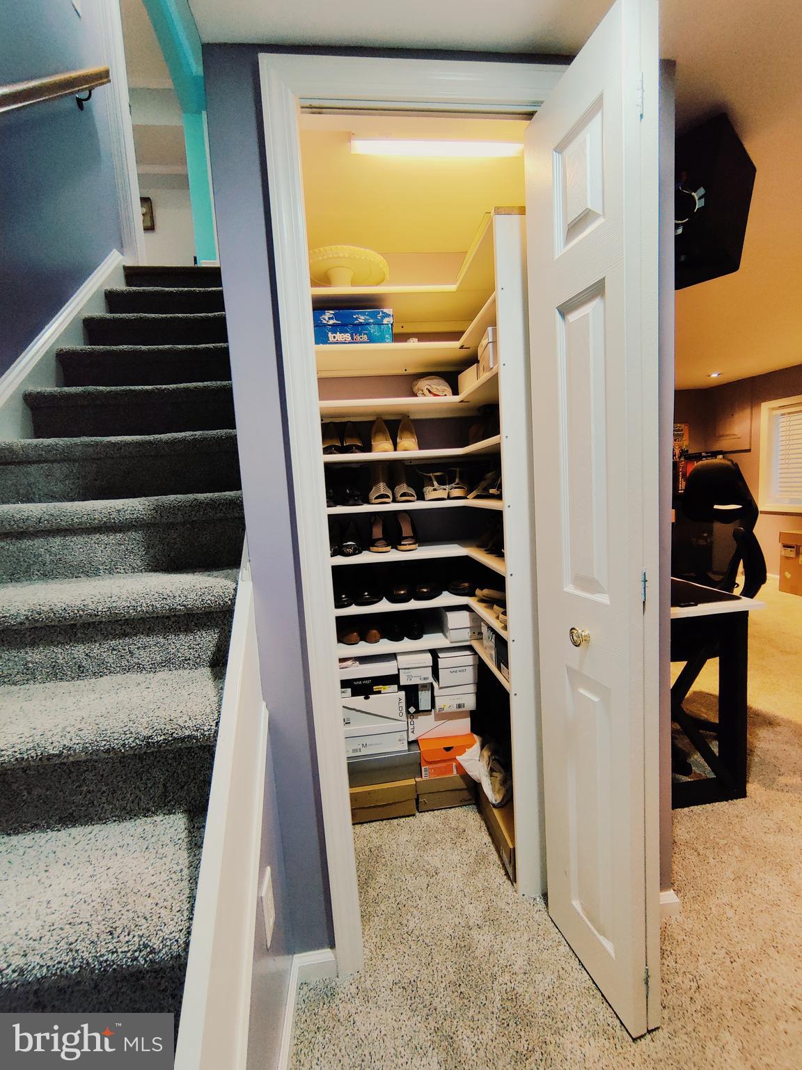 12313 Wyndom Road Philadelphia, PA 19154 - Photo 47 of 52 Basement-shoe-closet