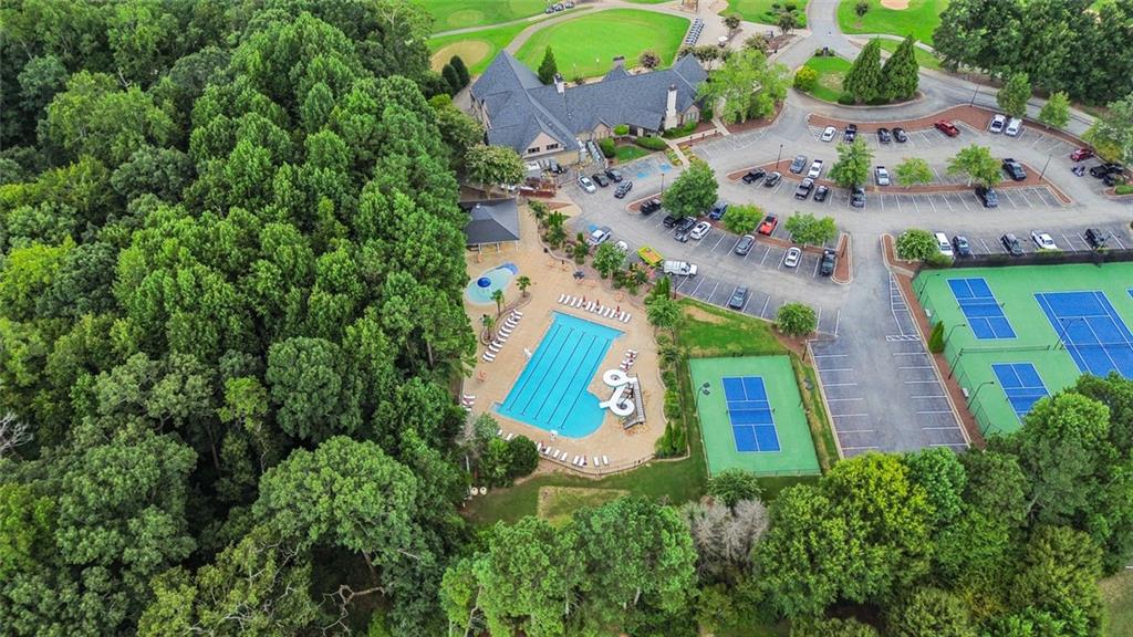0 Marble Arch Way Flowery Branch, GA 30542 - Photo 20 of 24 an aerial view of a house with a yard and swimming pool