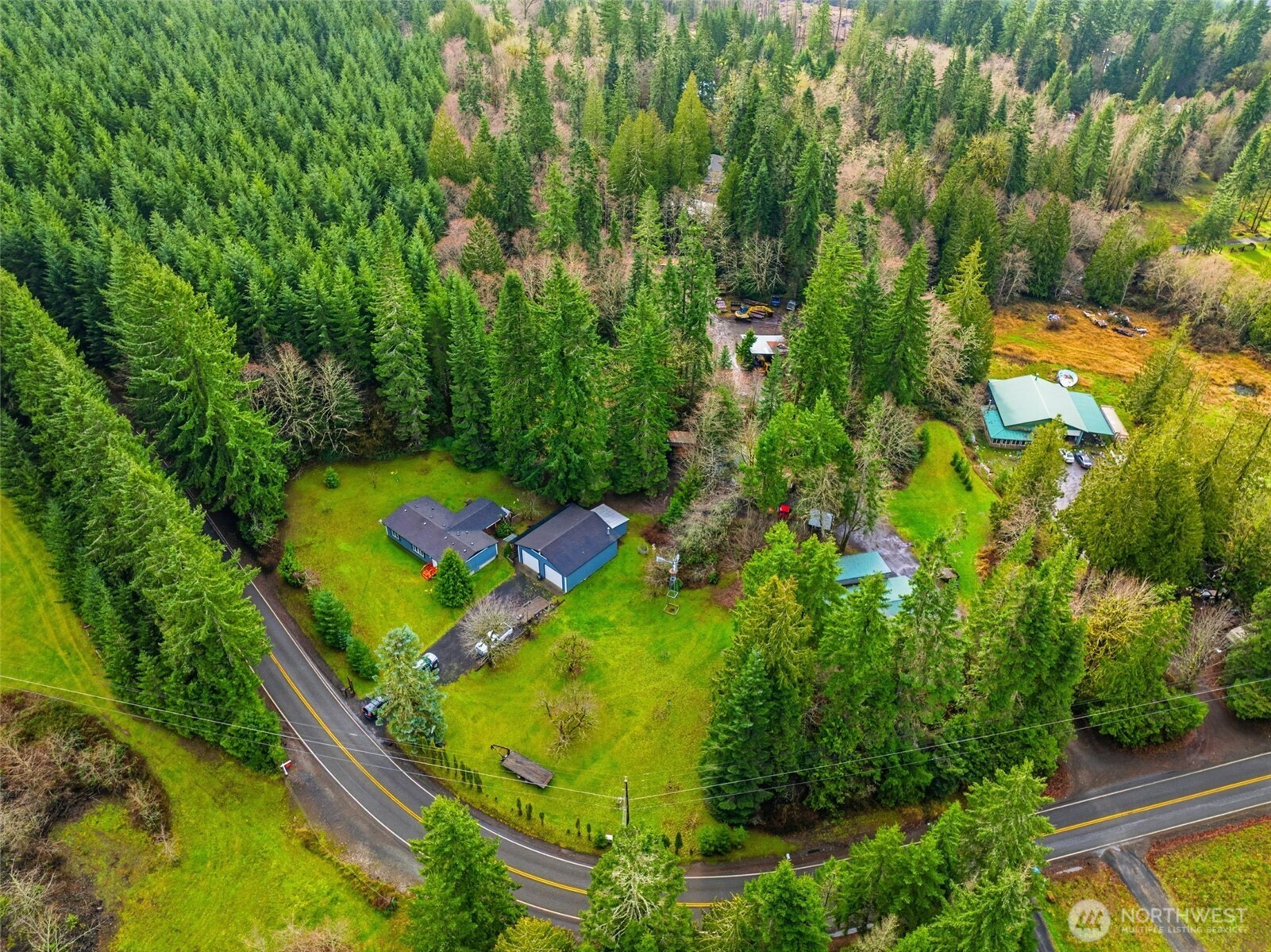 1337 South Silver Lake Road Castle Rock, WA 98611 - Photo 33 of 35 a view of a yard with plants
