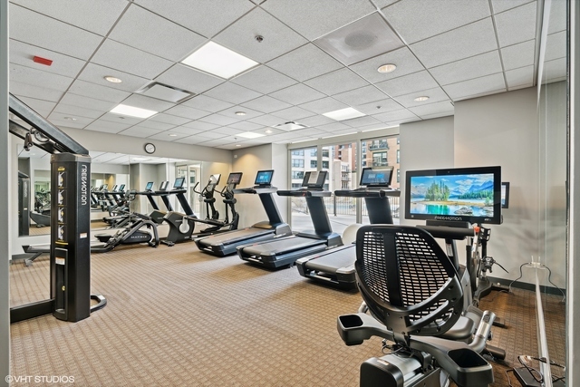 1111 South Wabash Avenue, Unit 706 Chicago, IL 60605 - Photo 19 of 19 a view of a room with gym equipment