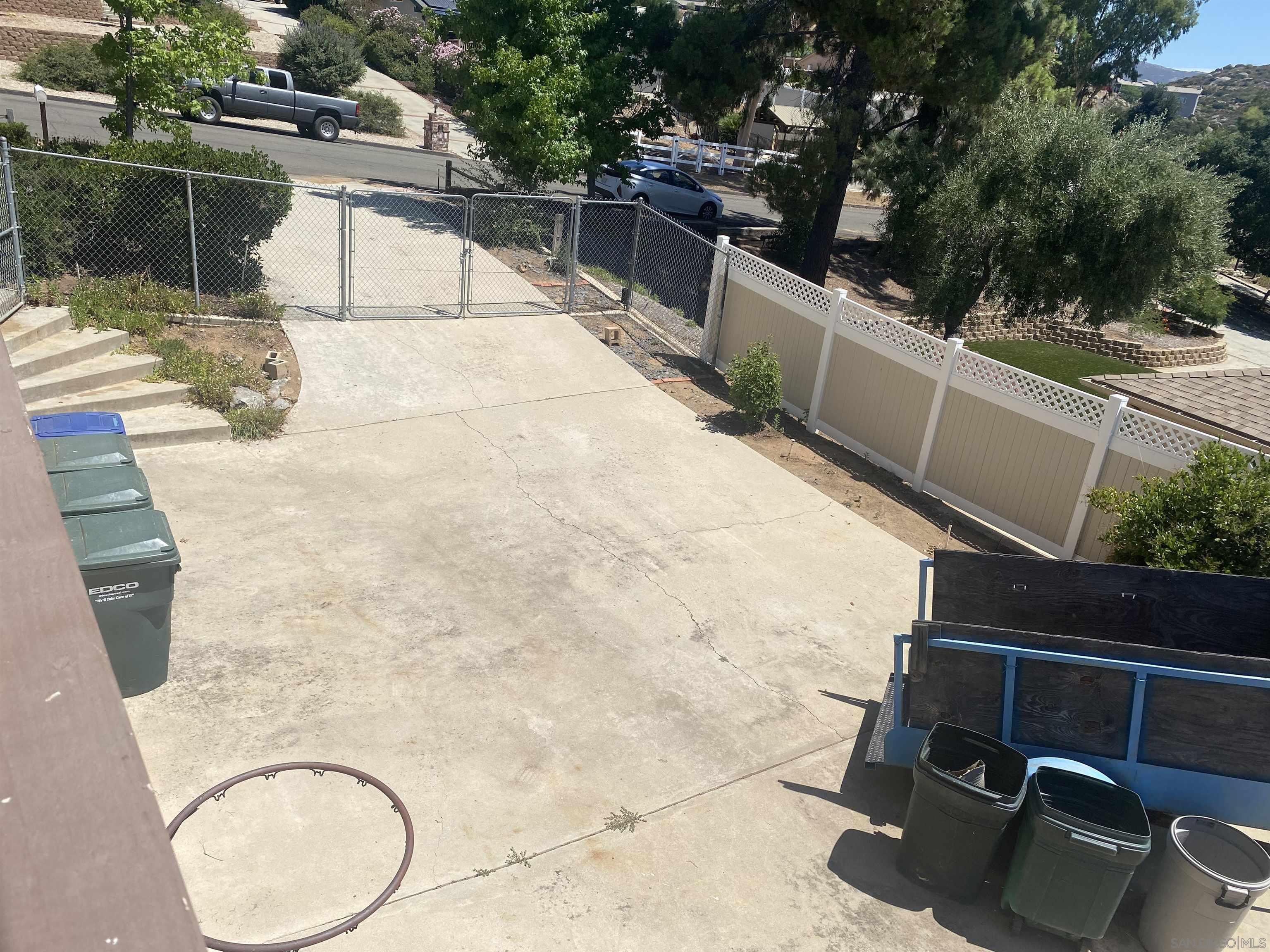 2955 Vee View Road Alpine, CA 91901 - Photo 7 of 9 a view of balcony with wooden floor and fence