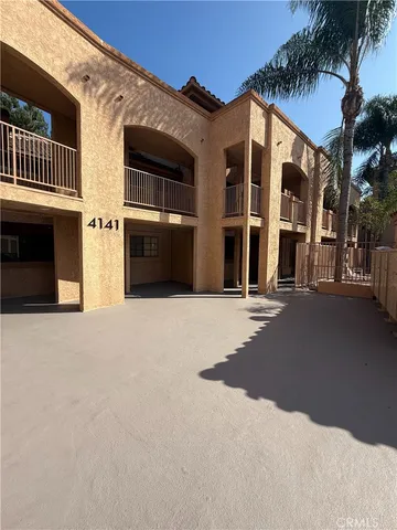 a view of a building with a outdoor space