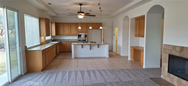 a view of a livingroom with a fireplace