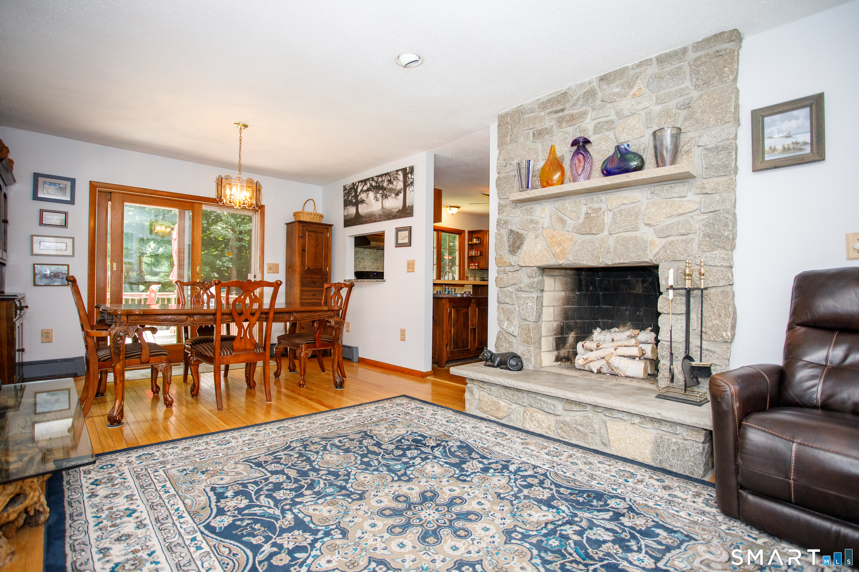 23 Old Tavern Road Norwich, CT 06360 - Photo 2 of 27 Fireplaced Living Room/Dining Room