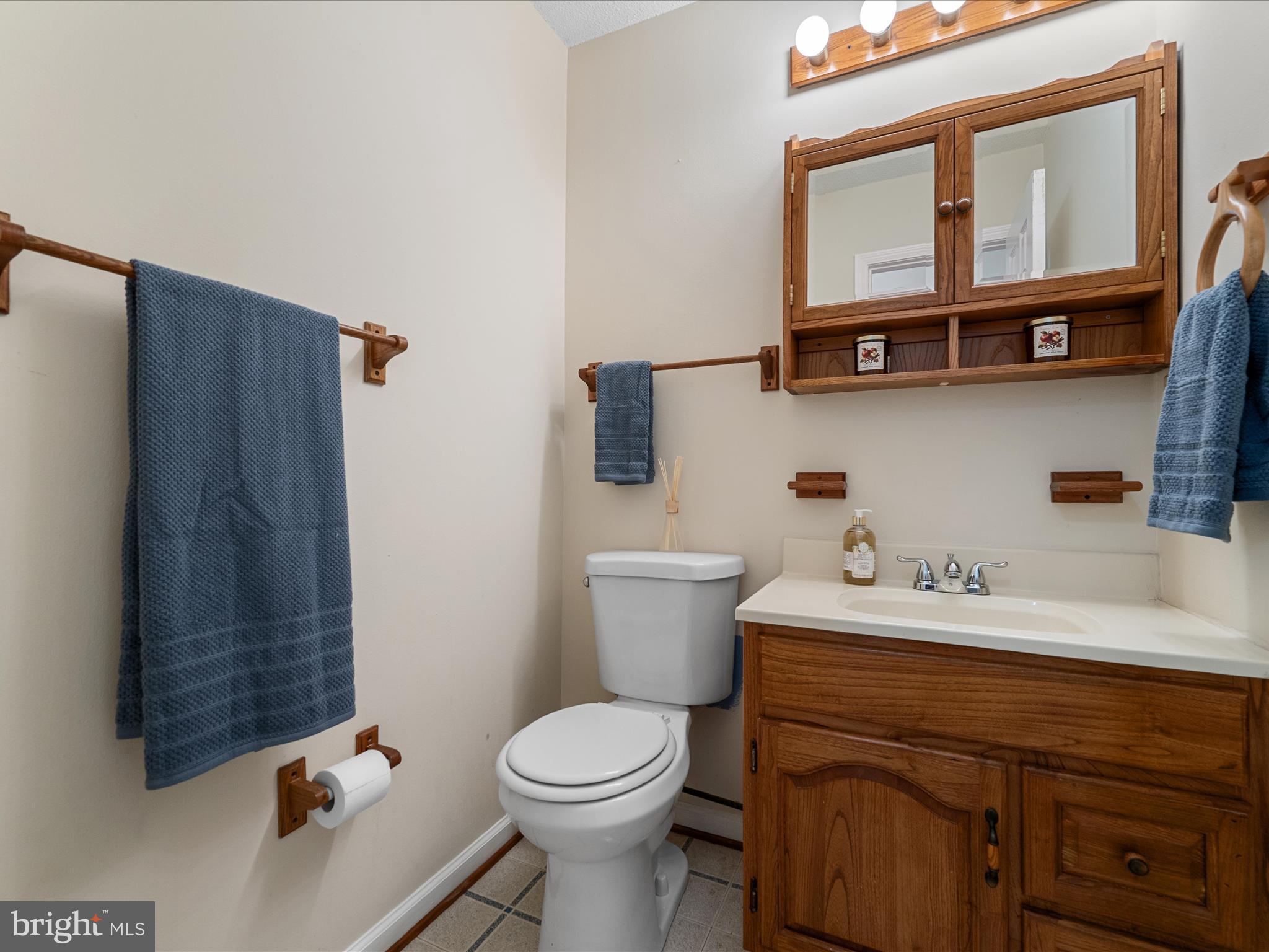 208 South Marshall Street Ranson, WV 25438 - Photo 13 of 28 a bathroom with a sink a toilet and mirror