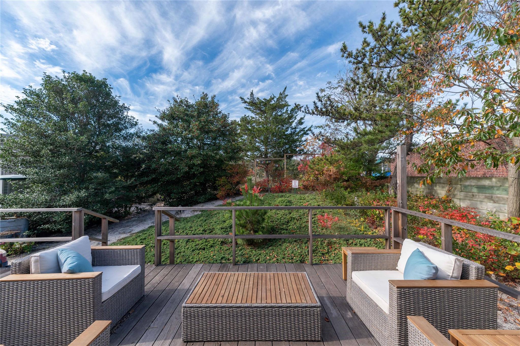 760 Surf Road Ocean Beach, NY 11770 - Photo 4 of 16 Wooden terrace with outdoor lounge area