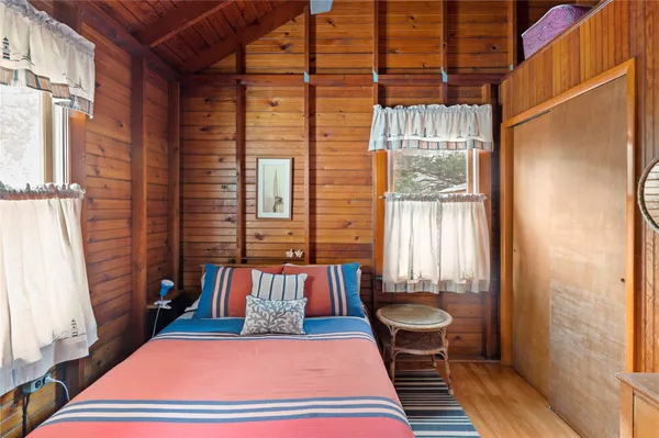 a room with furniture and a window