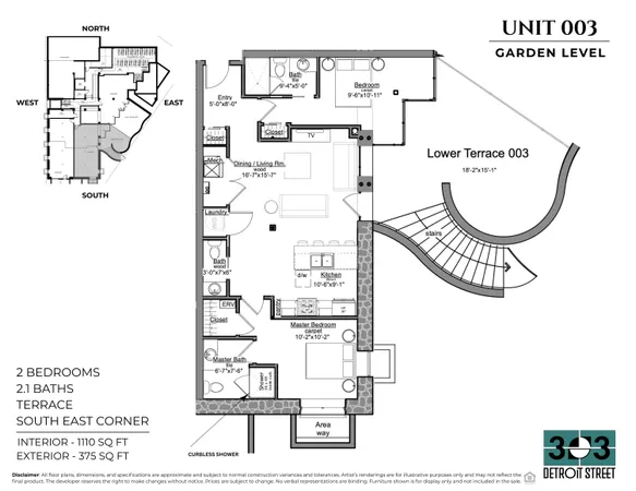 $875,000 | 303 Detroit Street, Unit 3, Ann Arbor, MI 48104