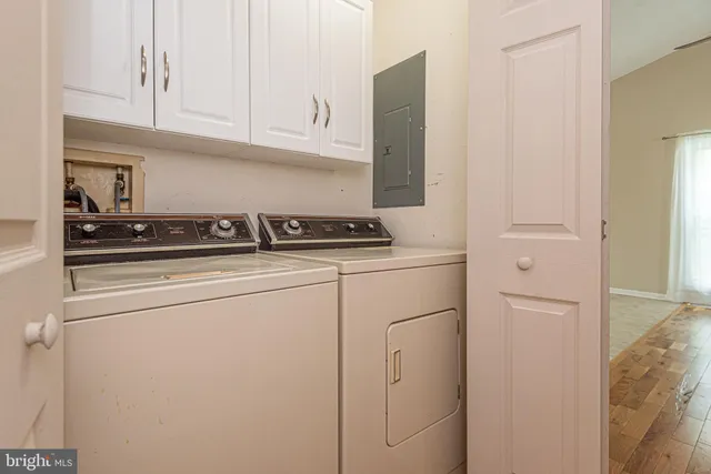 a close view of utility room