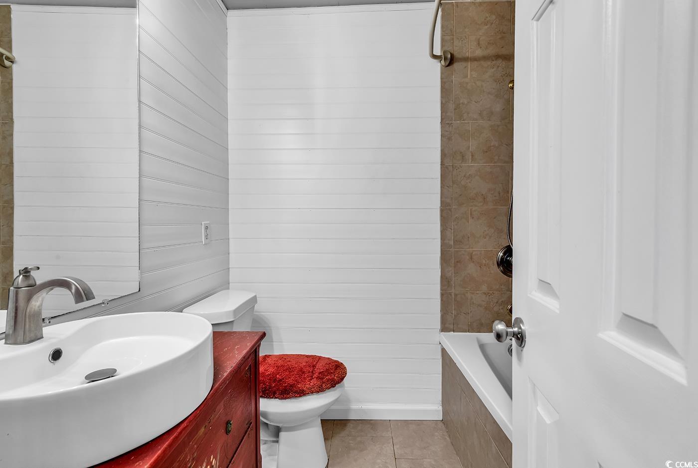 5114 Cowart Court Murrells Inlet, SC 29576 - Photo 16 of 38 Full bathroom with toilet, tile patterned floors,