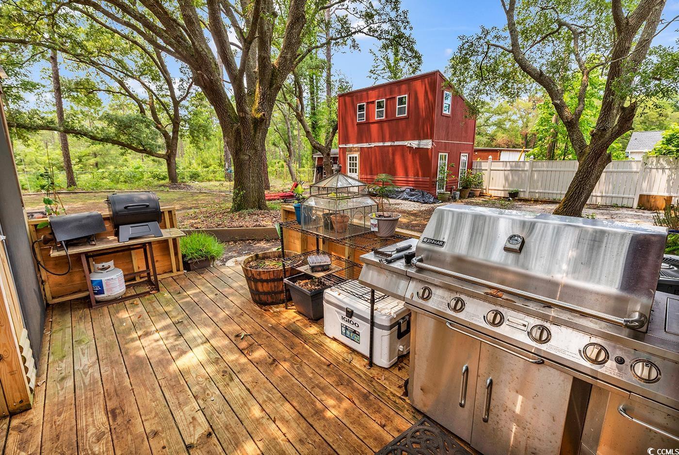 5114 Cowart Court Murrells Inlet, SC 29576 - Photo 23 of 38 Deck featuring area for grilling