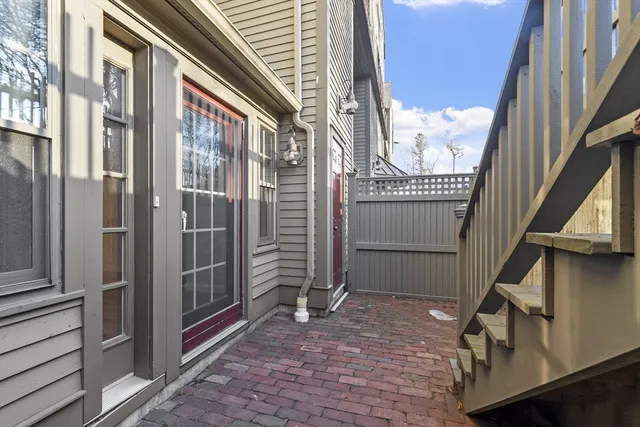 a view of a entryway of a house