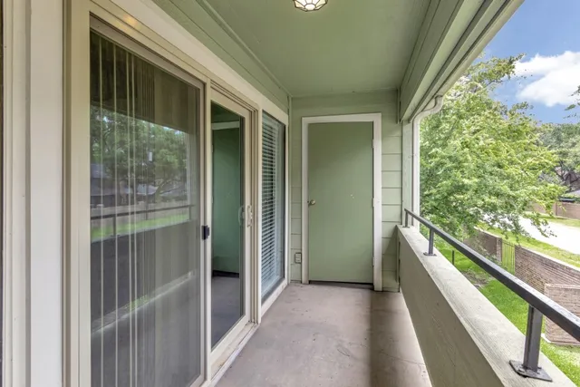 a view of balcony and mountain view