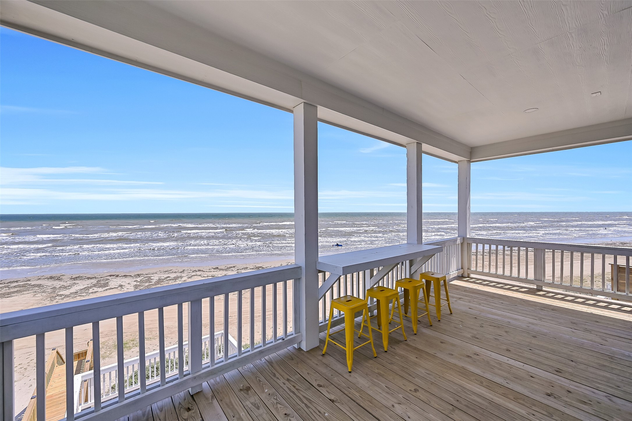 16728 West Beach Road Jamaica Beach, TX 77554 - Photo 31 of 46 Picture yourself sipping morning coffee as the sunrise unfolds over this front-row beach view.