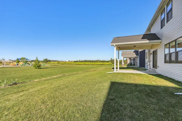 a picture of a bench in a white building