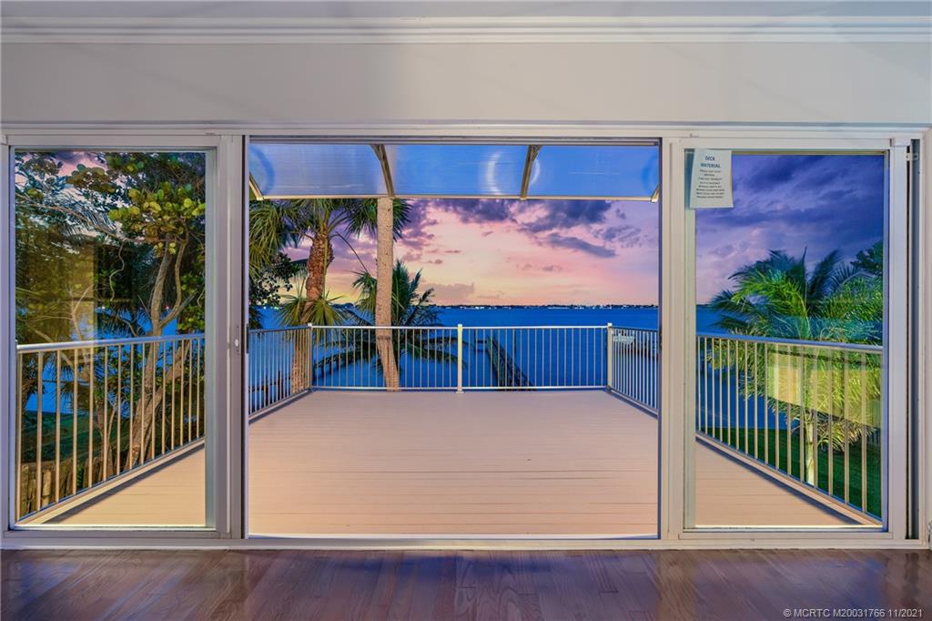1037 Southeast Riverside Drive Stuart, FL 34996 - Photo 25 of 46 Evening Solace, overlooking the Owners Suite Private Deck.