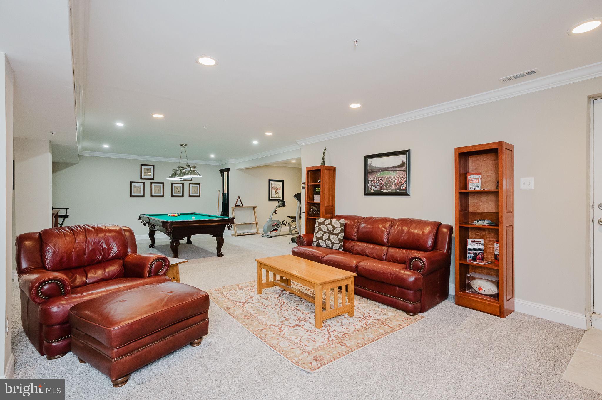 823 Bridle Path Bel Air, MD 21014 - Photo 53 of 66 Open Finished Basement Space 32'7" x 46'6"