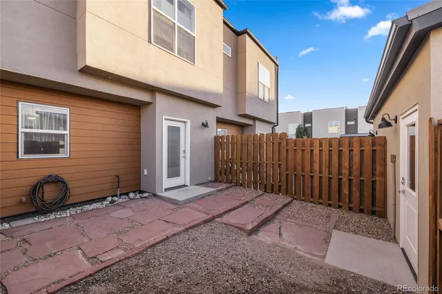 a view of a storage and utility room in empty room