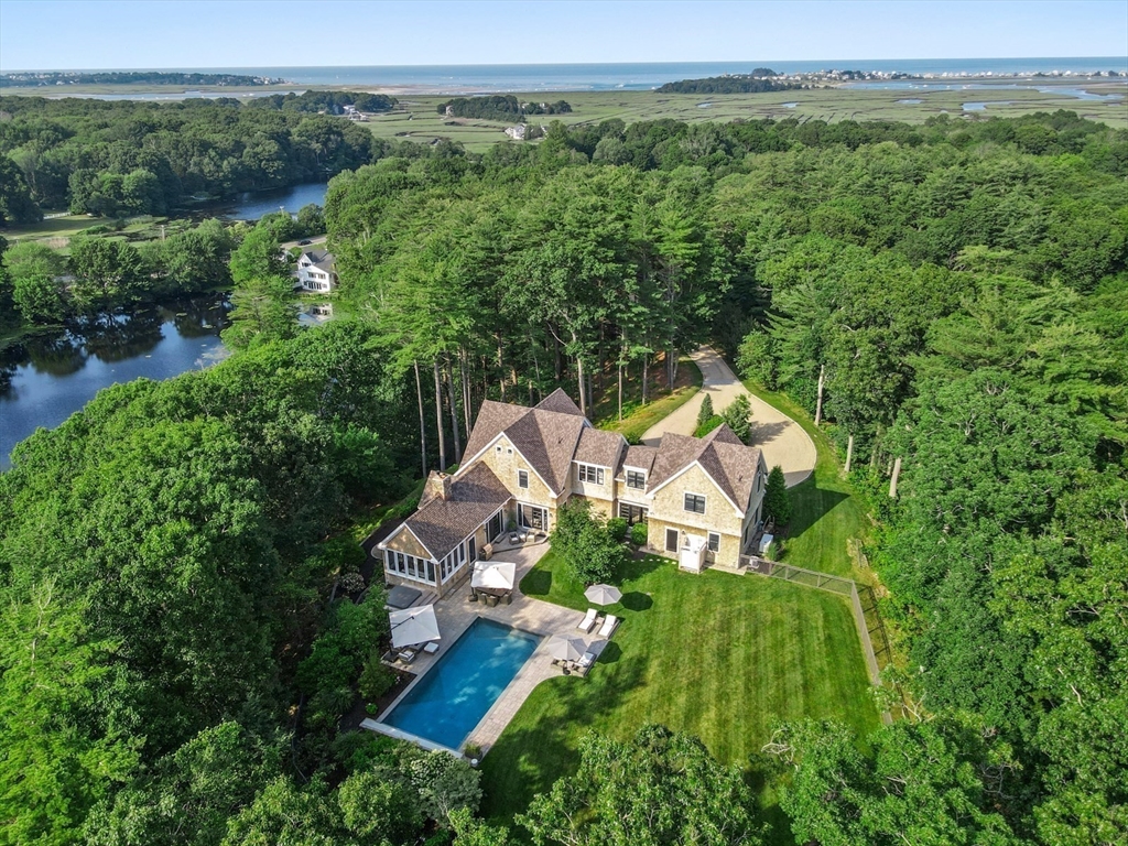 695 Summer Street Marshfield, MA 02050 - Photo 31 of 35 an aerial view of a house with big yard