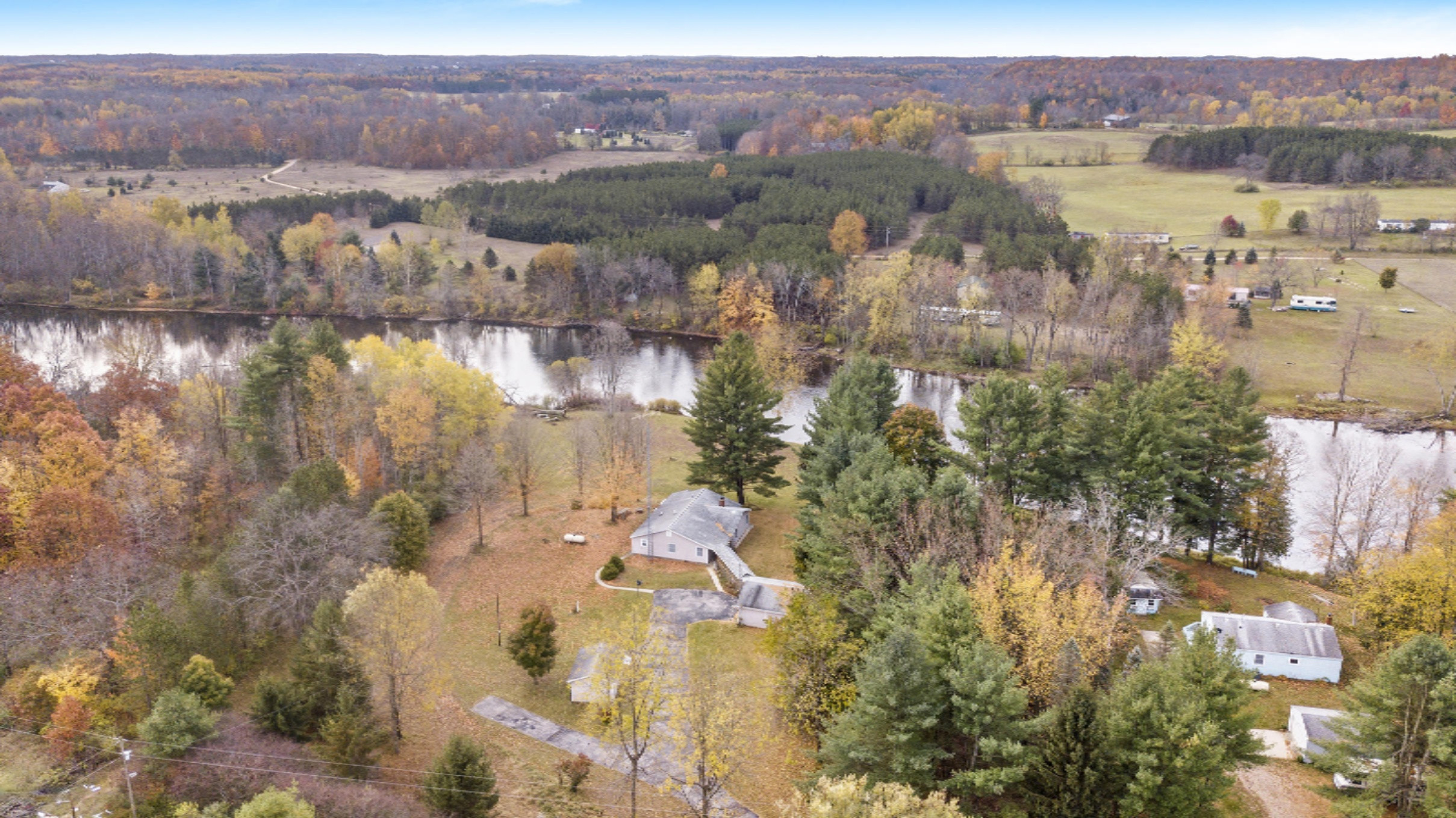 16685 Schofield Road Hersey, MI 49639 - Photo 11 of 47 16685SchofieldRdAerial-2