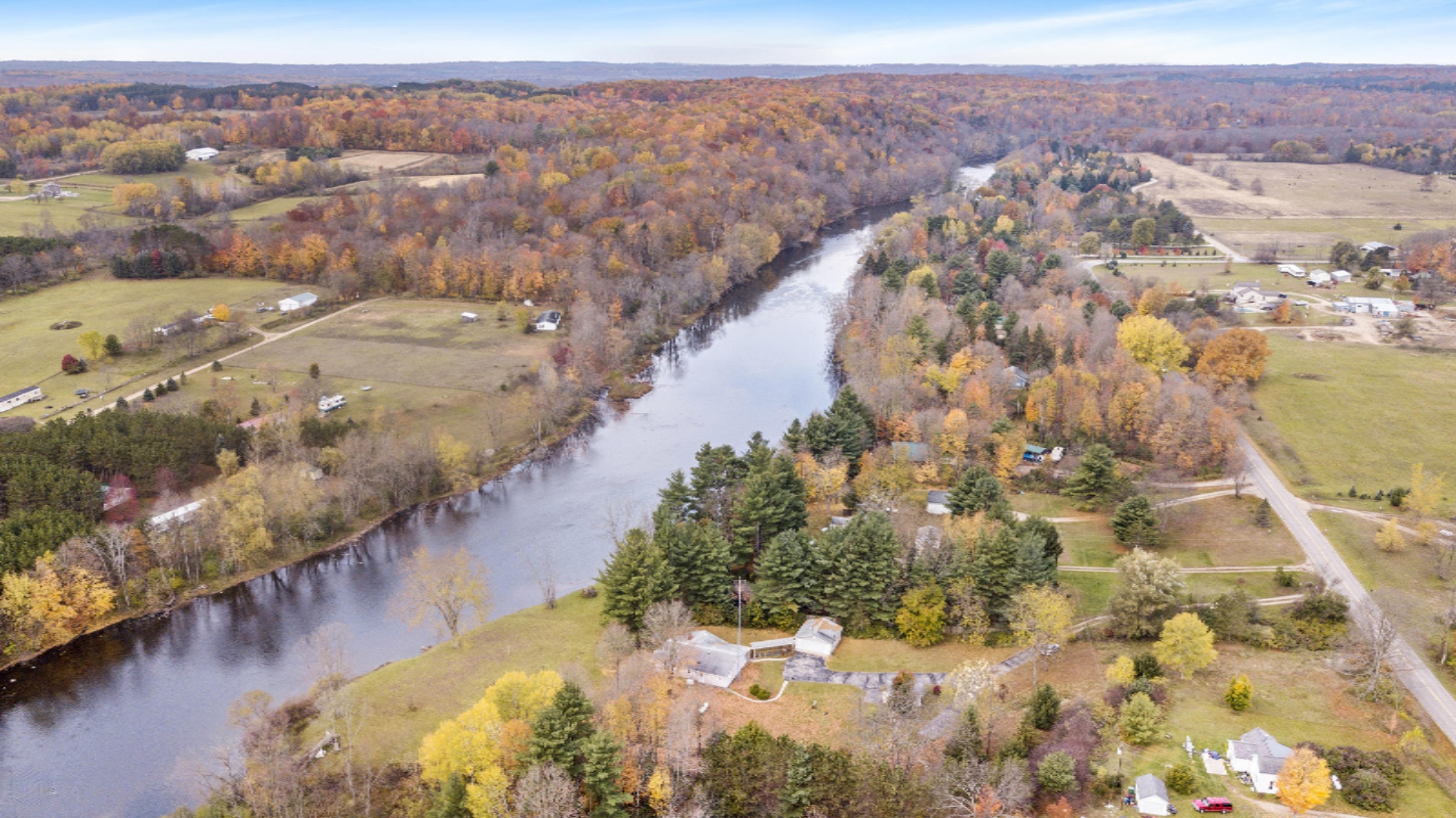 16685 Schofield Road Hersey, MI 49639 - Photo 12 of 47 16685SchofieldRdAerial-3
