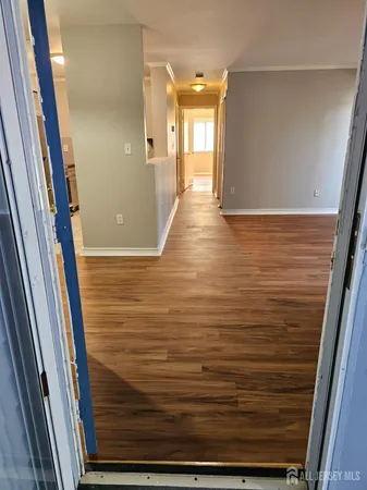 a view of hallway with stairs