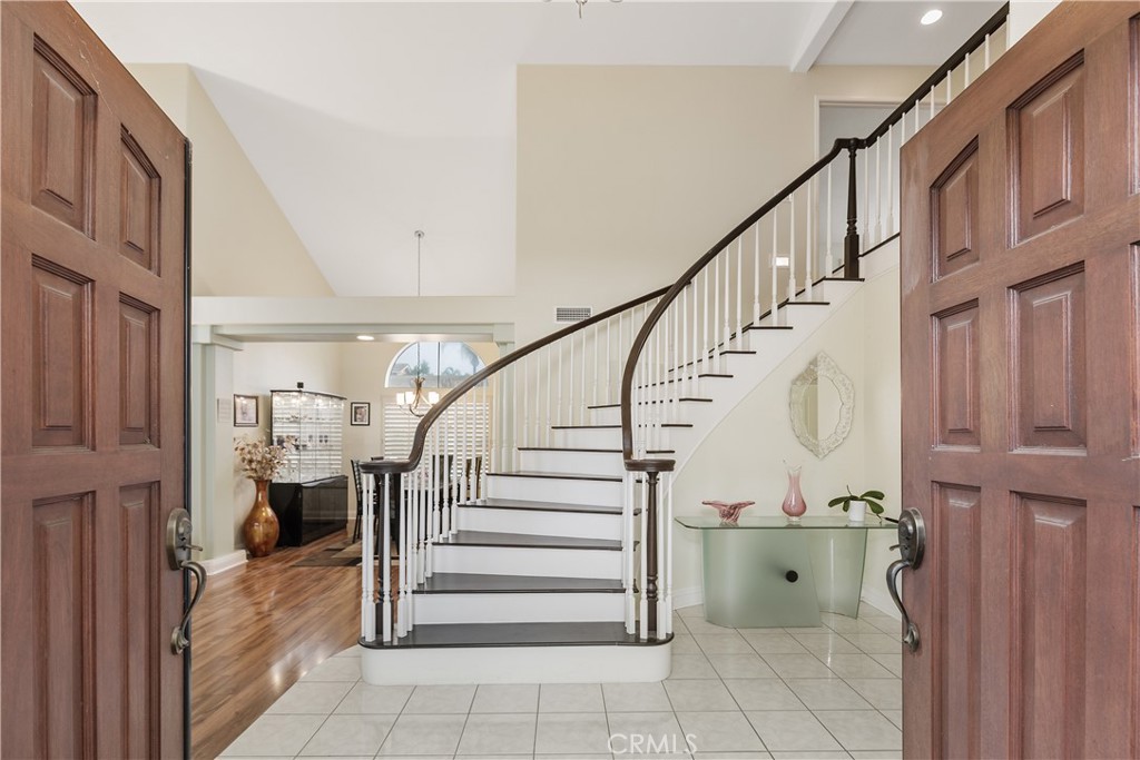 1874 Natalie Lane Riverside, CA 92506 - Photo 7 of 40 a view of entryway and hall with wooden floor