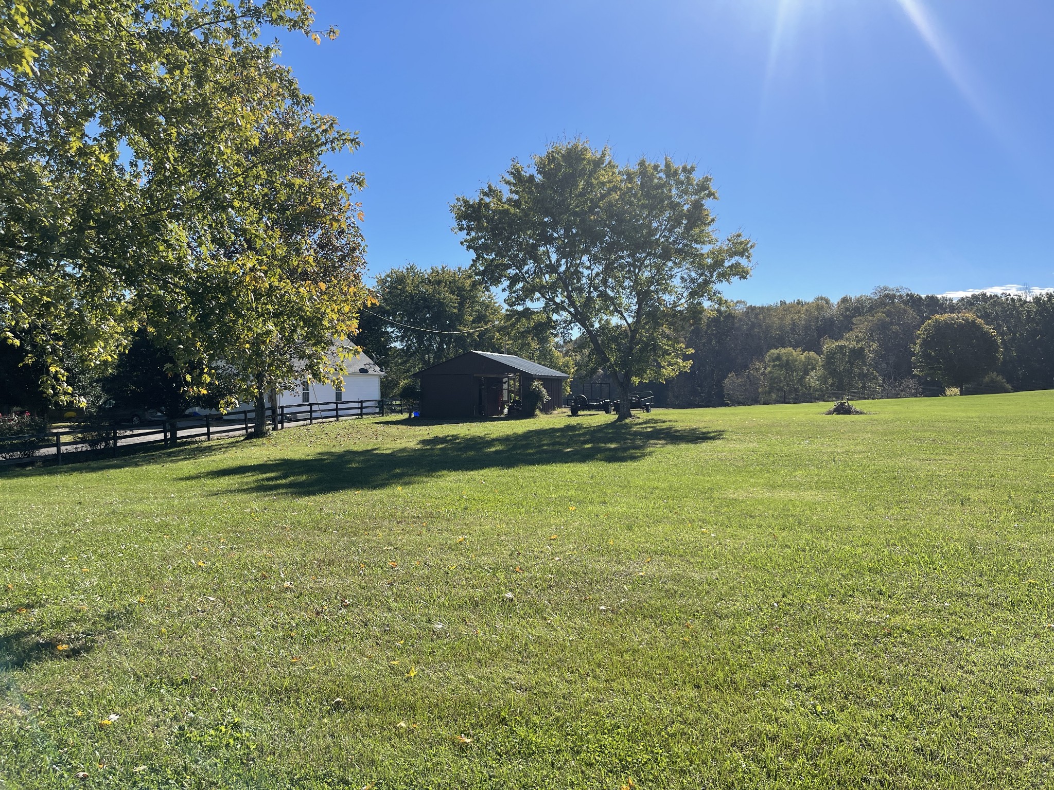 2946 Old Clarksville Sprgfld Road Adams, TN 37010 - Photo 19 of 24 a view of a field with trees in the background