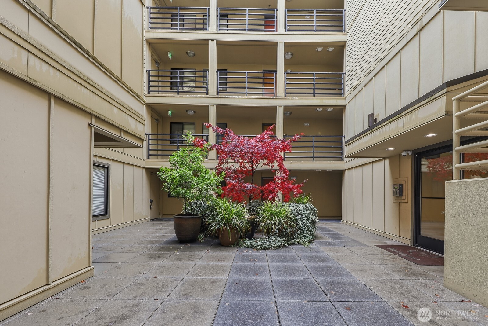 3401 Wallingford Avenue North, Unit 408 Seattle, WA 98103 - Photo 14 of 15 a front view of a house with plants