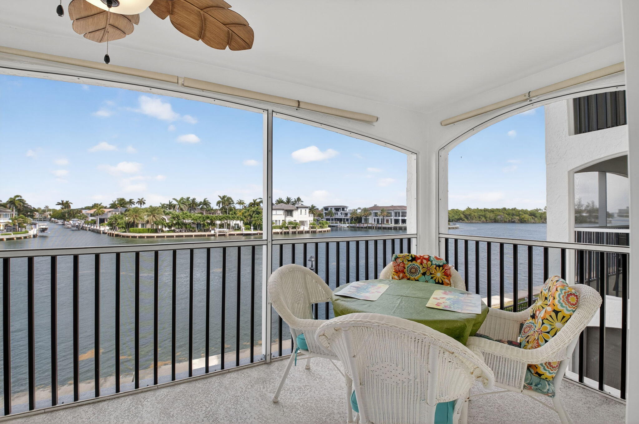 2871 North Ocean Boulevard, Unit R254 Boca Raton, FL 33431 - Photo 32 of 67 a view of a chair and tables in the balcony