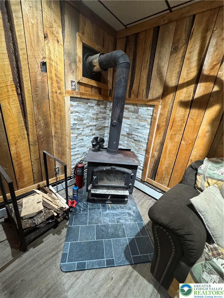 2330 Long Run Road Lehighton, PA 18235 - Photo 8 of 25 Wood stove with new title behind