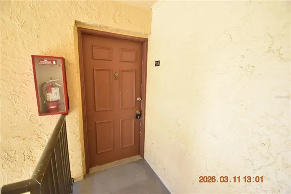 a view of front door