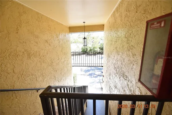 a view of a porch
