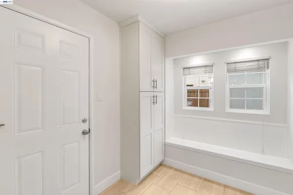 a bathroom with bathtub and shower