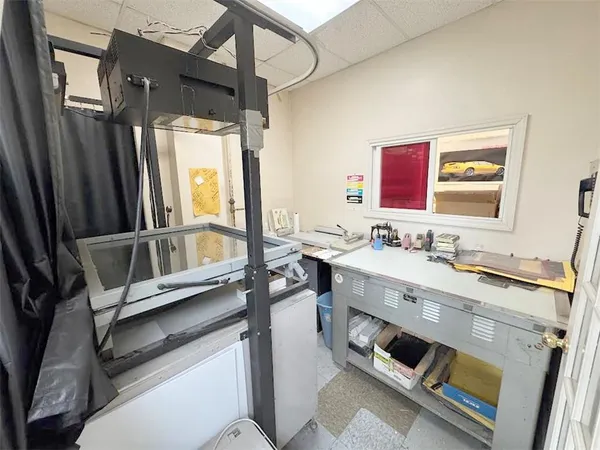 a room with storage and utility