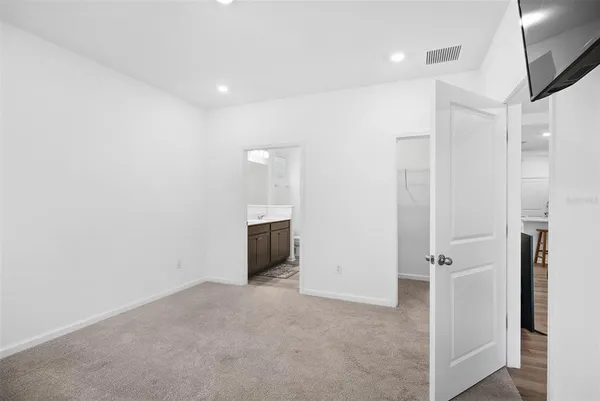 a view of a room with an empty space