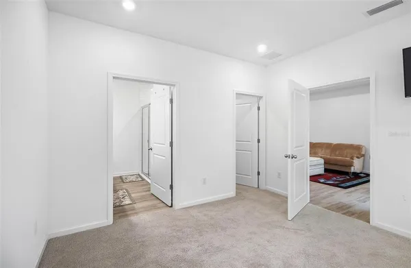 a view of a room with an empty room