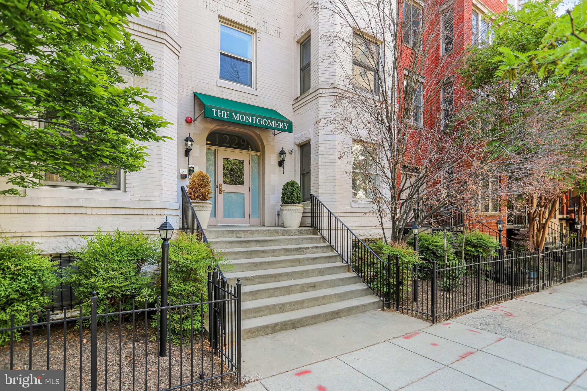 1229 12th Street Northwest, Unit 210 Washington, DC 20005 - Photo 2 of 12 Entrance to The Montgomery