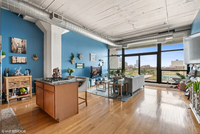 a bedroom with a bed and closet