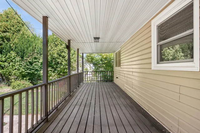 a view of front door of house
