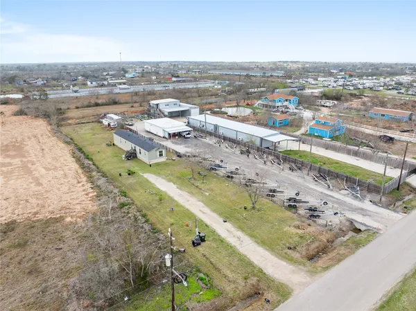 a view of a city with ocean