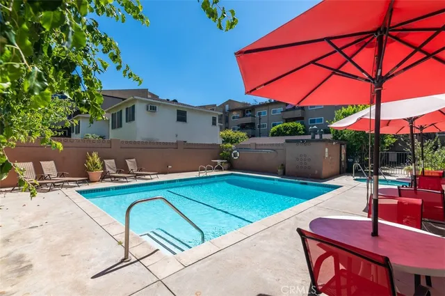 a view of outdoor space with seating