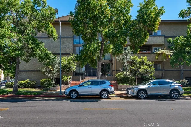 a car parked in front of a house
