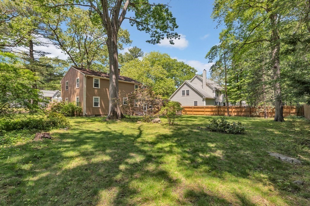 62 Spring Street Lexington, MA 02421 - Photo 30 of 32 a backyard of a house with lots of green space
