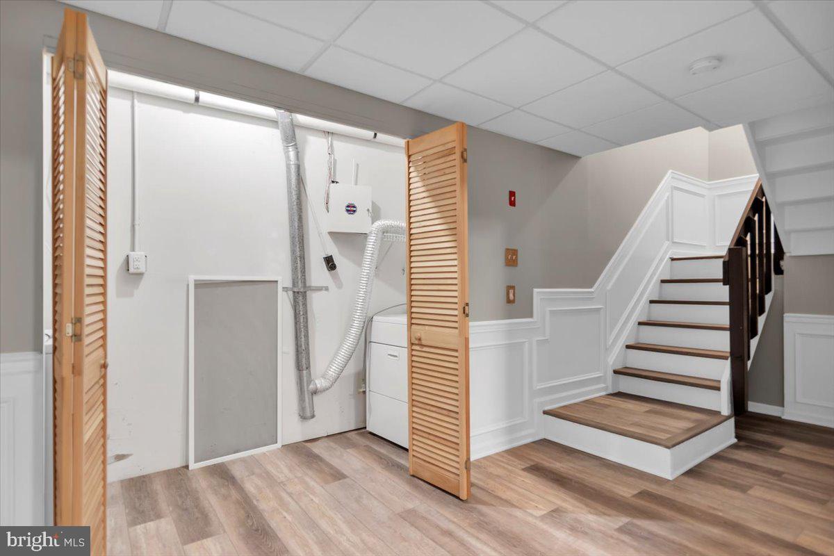 518 Demoss Court Glassboro, NJ 08028 - Photo 22 of 29 a view of entryway with wooden floor and stairs