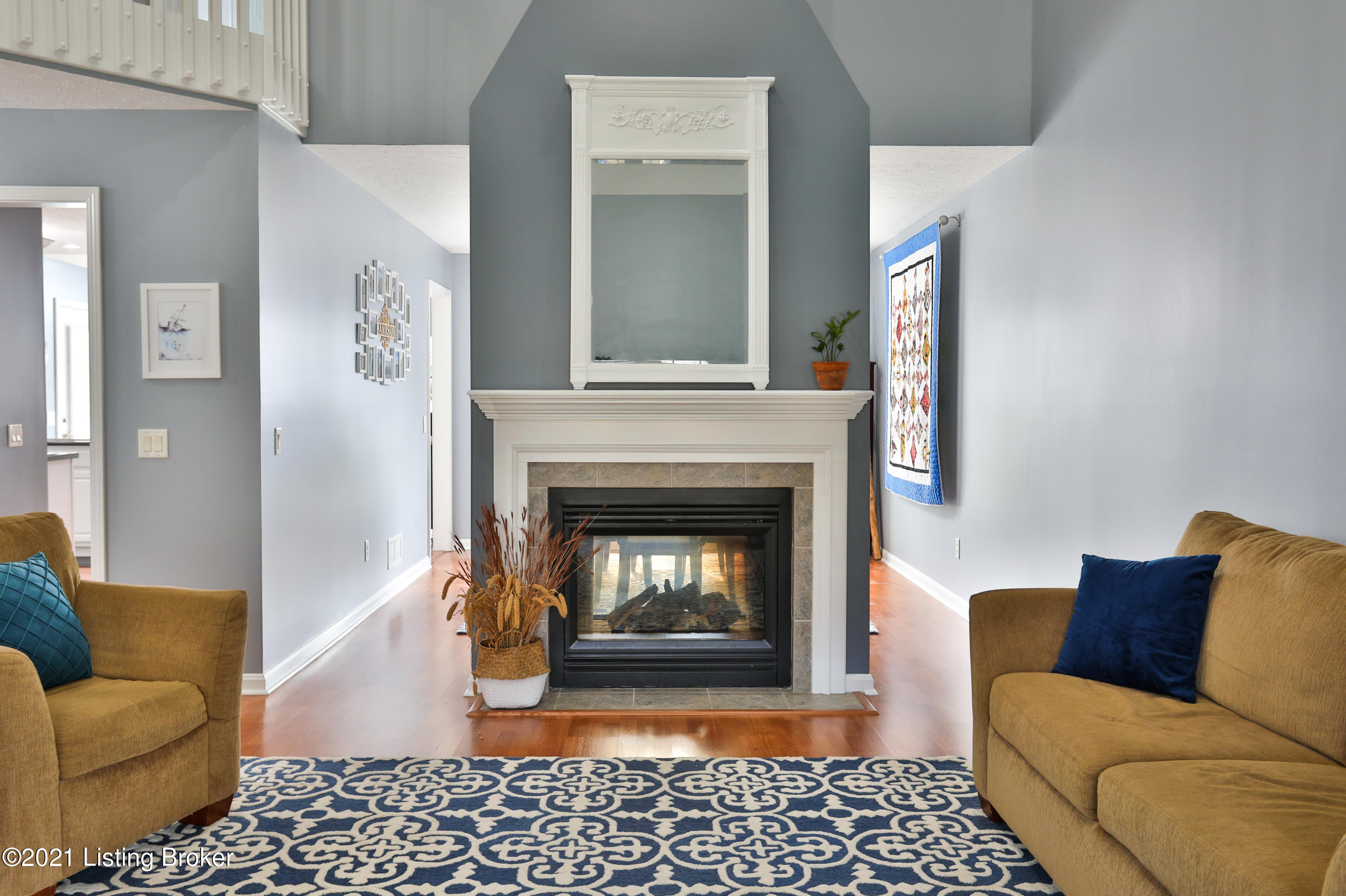 10123 Rimfire Road Louisville, KY 40291 - Photo 3 of 46 Dual-sided fireplace (this view is in the family room)